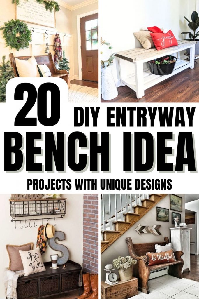 Stylish Ways To Decorate Your Entryway Bench With Unique Designs