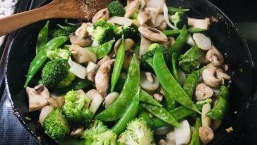 The vegetables are being cooked separately.