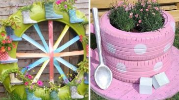 20 Tire Flower Planter Ideas