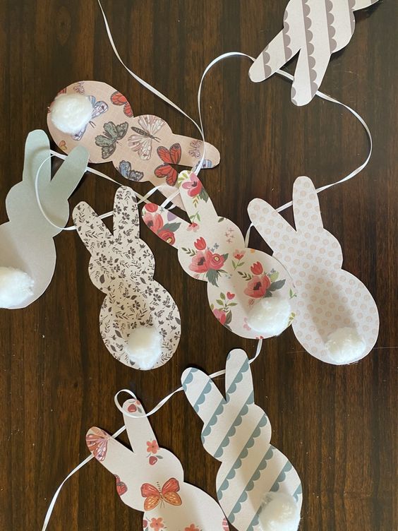 Charming Bunny Garland Banner