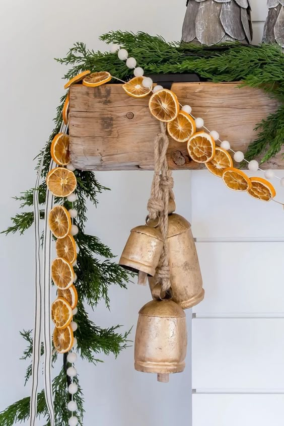 Charming Citrus and Pine Garland