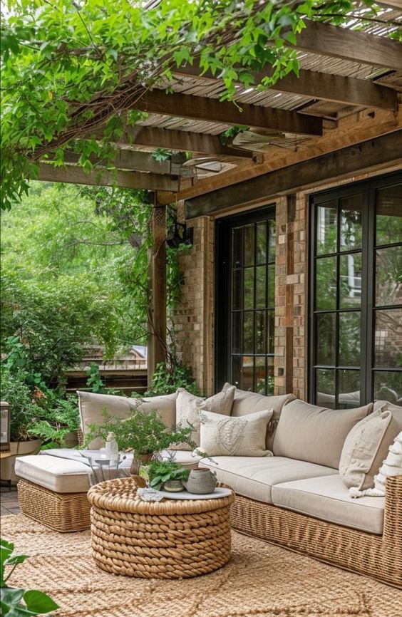 Charming Covered Farmhouse Patio