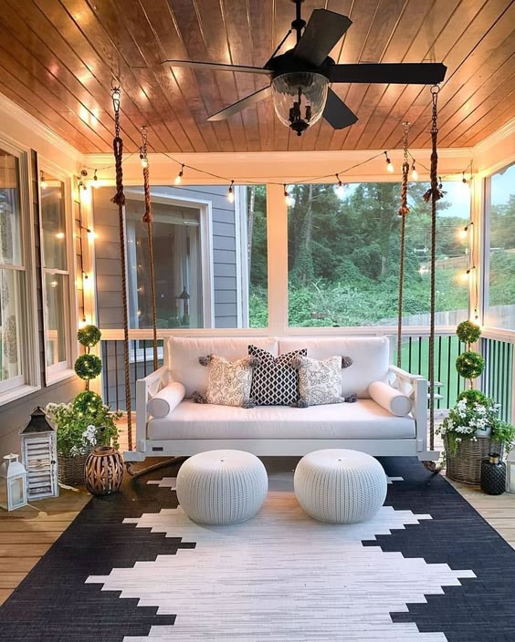 Cozy Swing Deck Haven