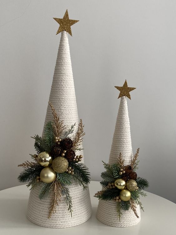 Elegant Rope Christmas Trees