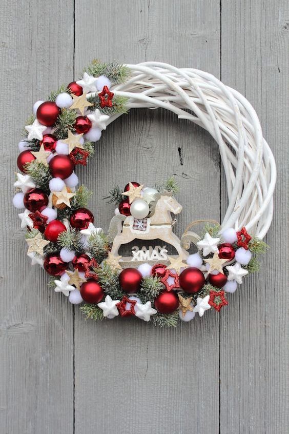 Enchanting Holiday Carousel Wreath