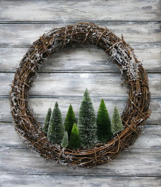 Frosted Woodland Wreath