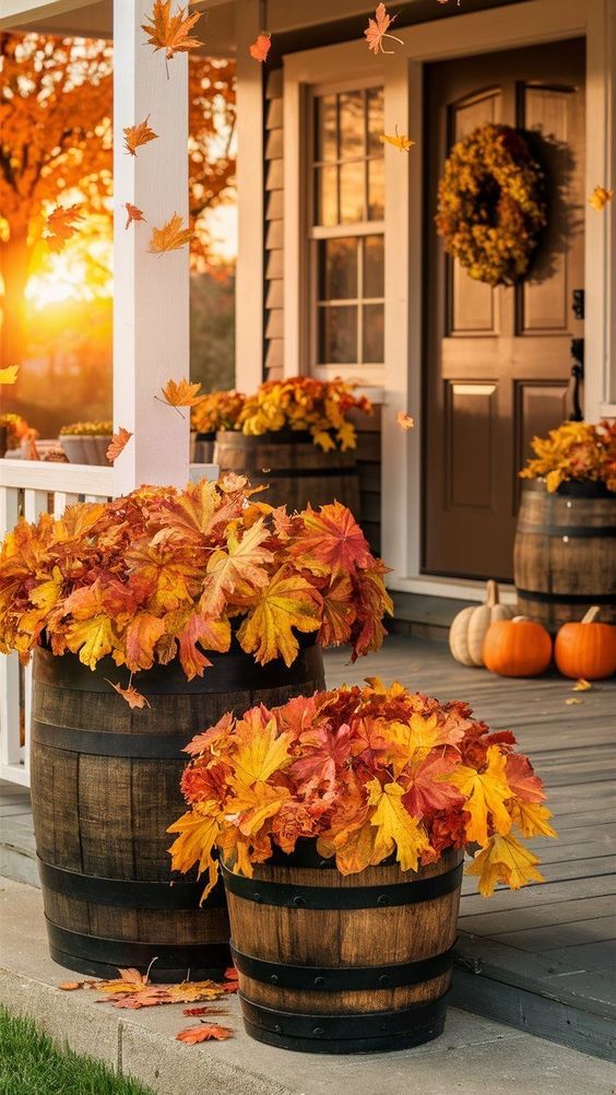 Golden Barrel Leaf Porch