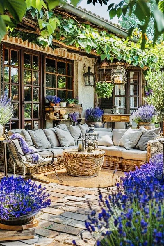 Lavender Oasis Patio Design