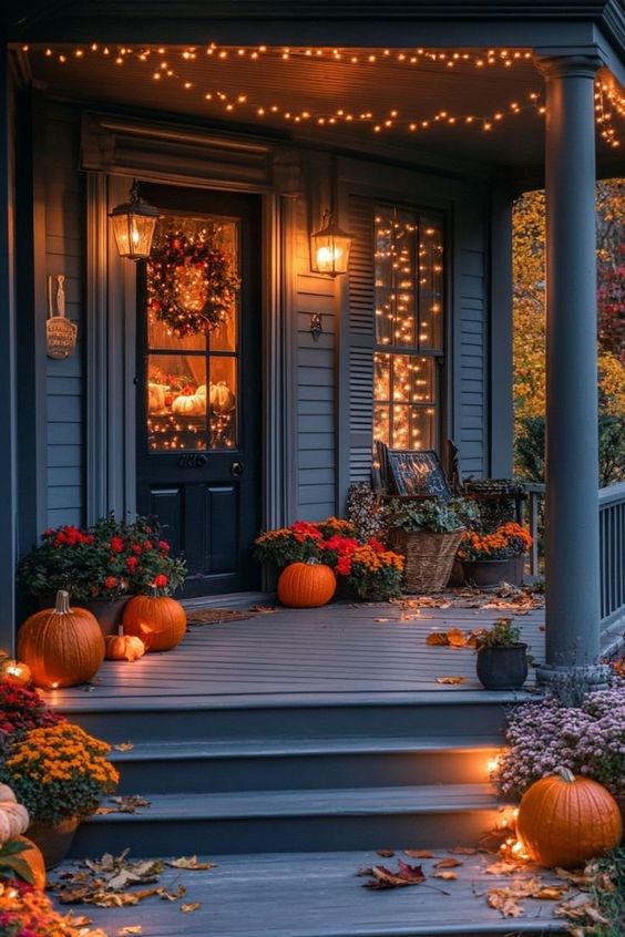 Magical Twilight Porch Decor