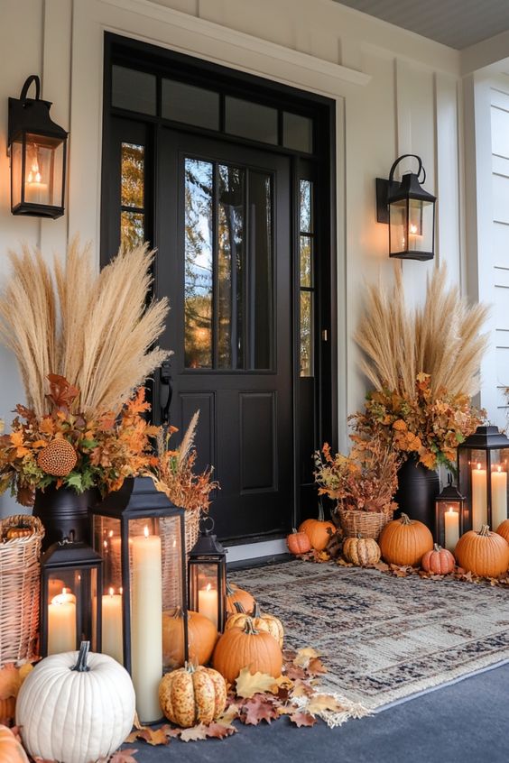 Modern Rustic Candlelit Porch