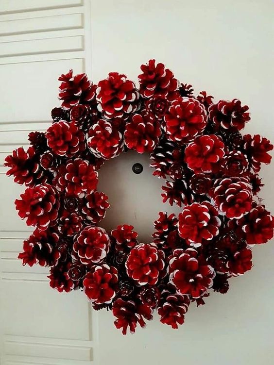 Vibrant Pinecone Wonderland Wreath