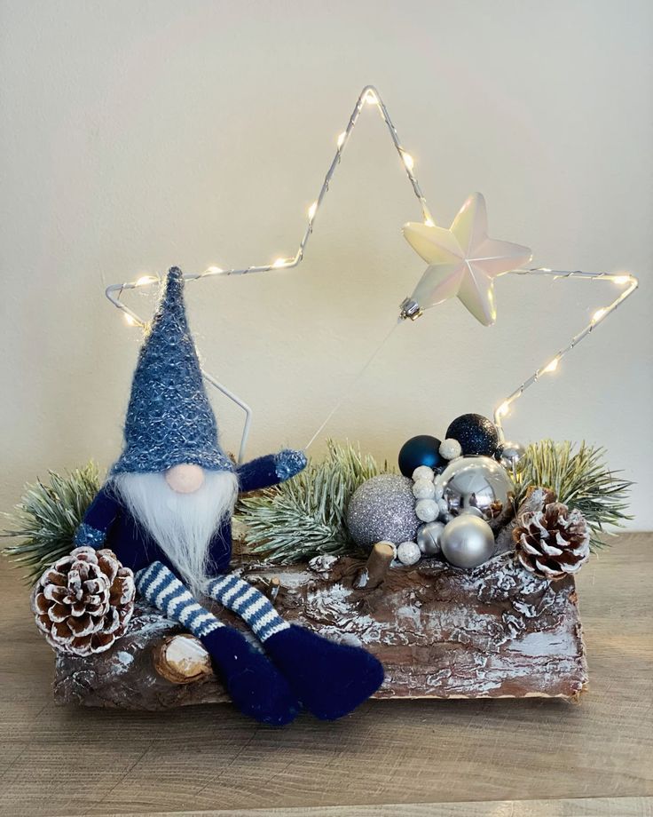 Whimsical Starry Gnome Centerpiece