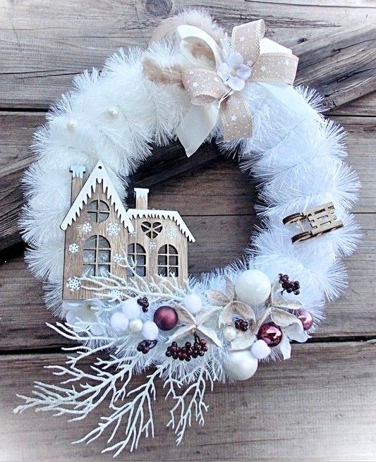 White Winter Wonderland Wreath