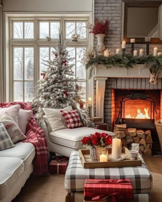 Winter Wonderland Christmas Living Room Decor