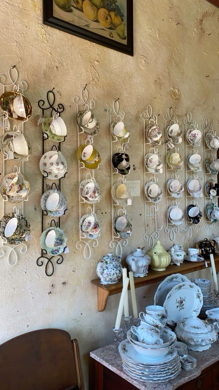 Charming Vintage China Wall Display