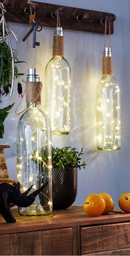 Glowing Wine Bottle Lights