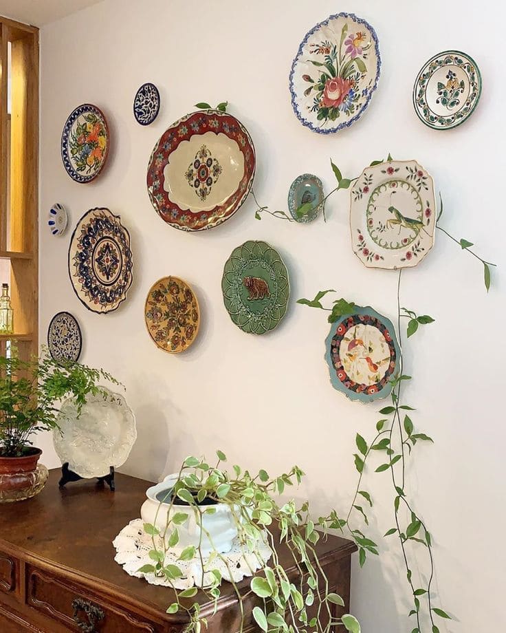 Inspired Vintage Plate Wall Display