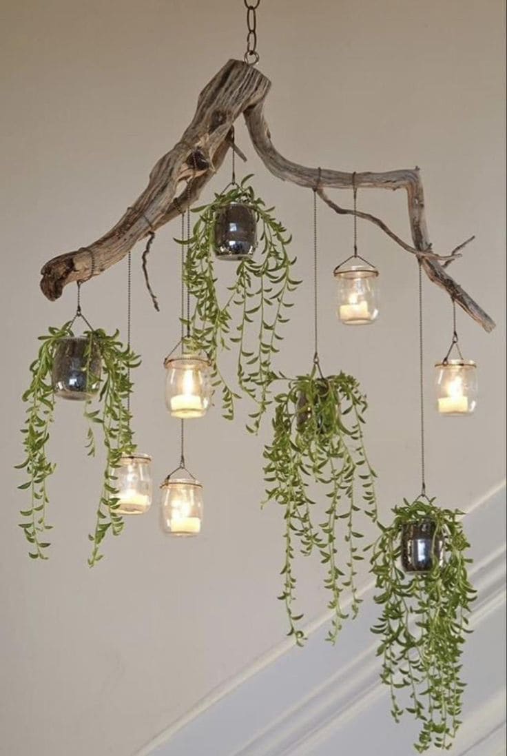 Natural and Ethereal Chandelier