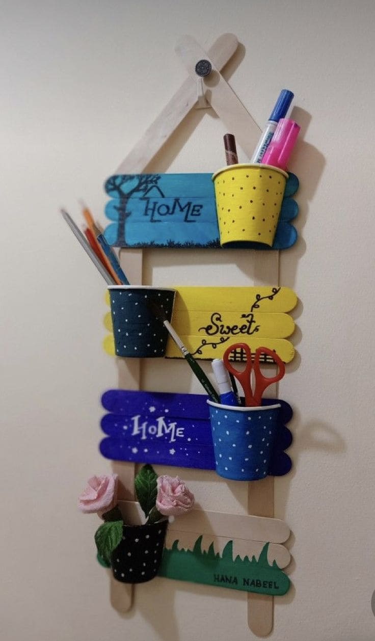 Popsicle Stick Organizer