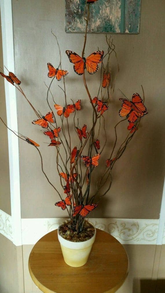 Whimsical Butterfly Branch Display