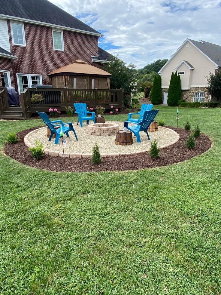 Backyard Cozy Fire Pit Gathering