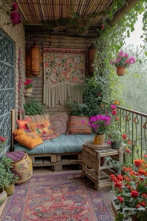 Bohemian Bloom Haven for Spring Porches