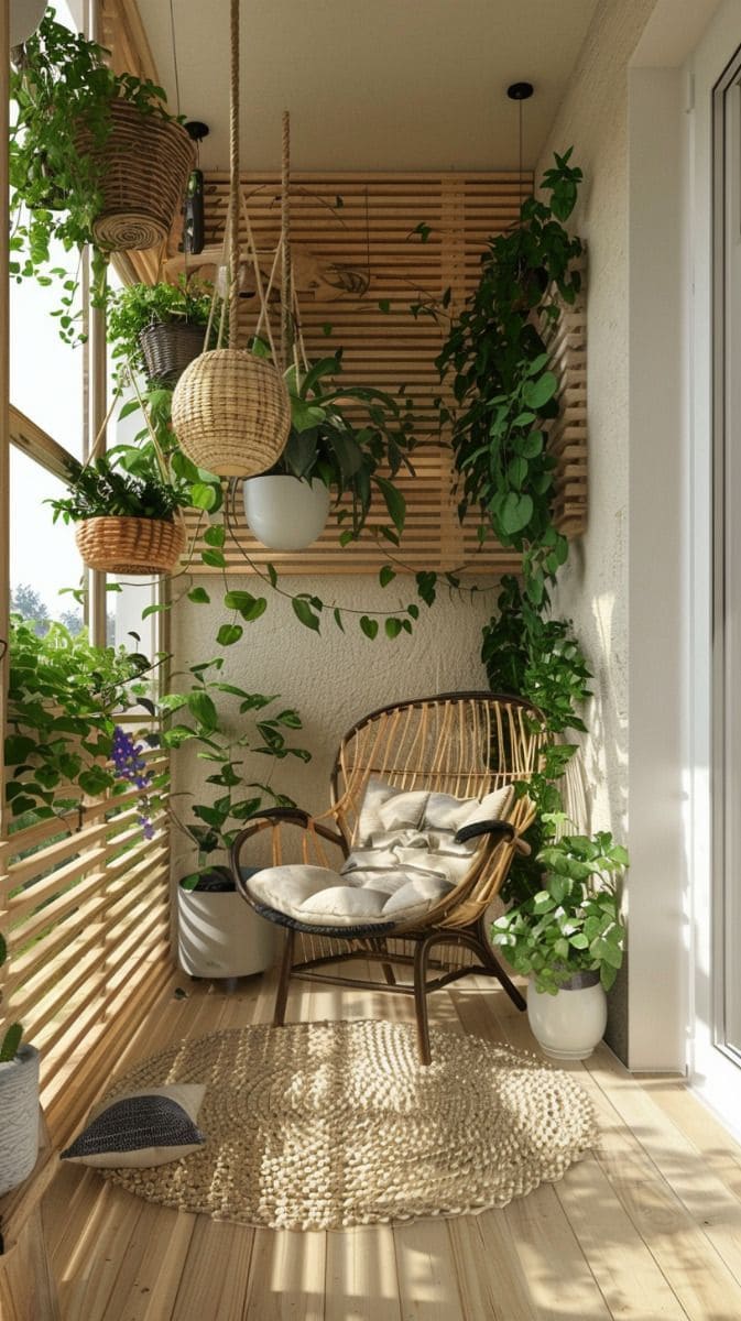 Boho-Chic Balcony Garden Haven