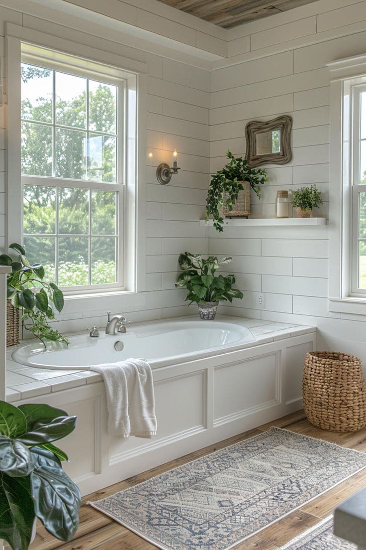 Bright and Breezy Cottage Bathroom Oasis