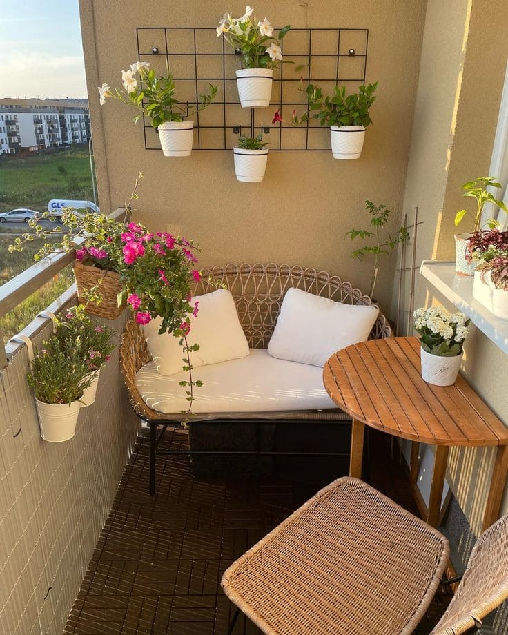 Charming Balcony Garden for Cozy Retreats