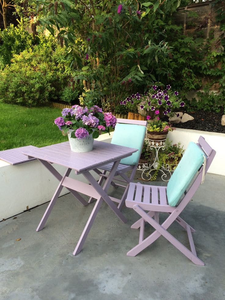 Charming Pastel Bistro Nook for Summer