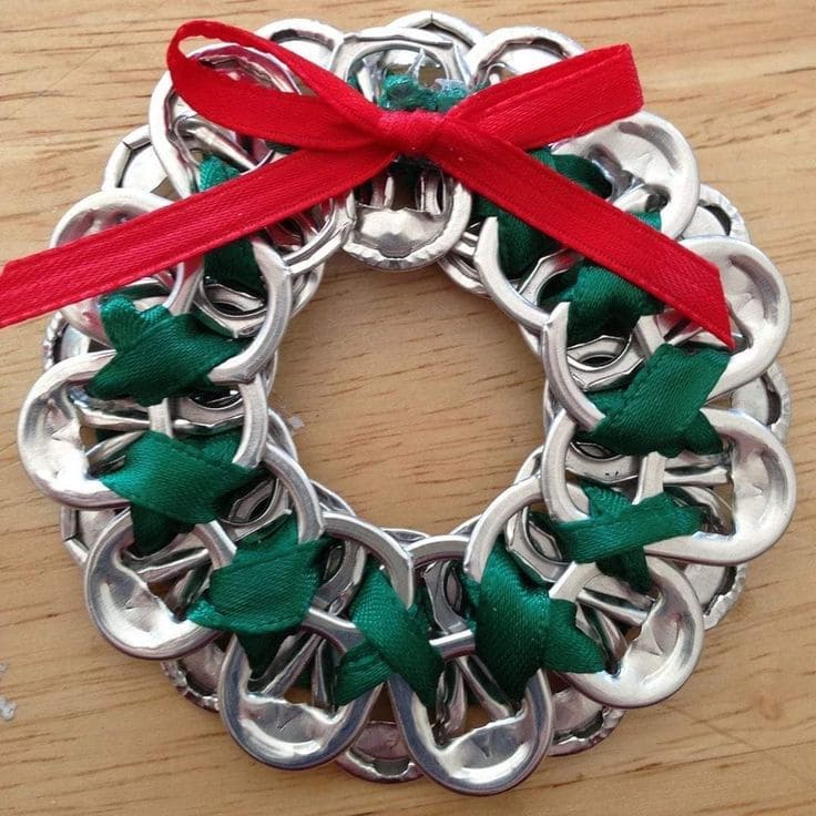 Charming Soda Tab Christmas Wreath