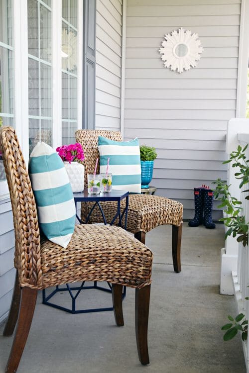 Coastal Elegance on a Summer Porch