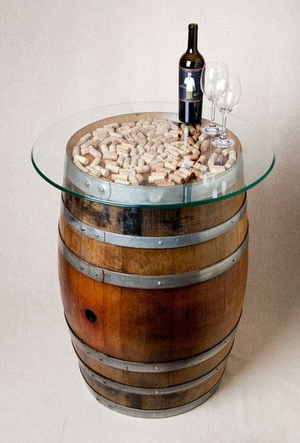 Corky Barrel Top Table