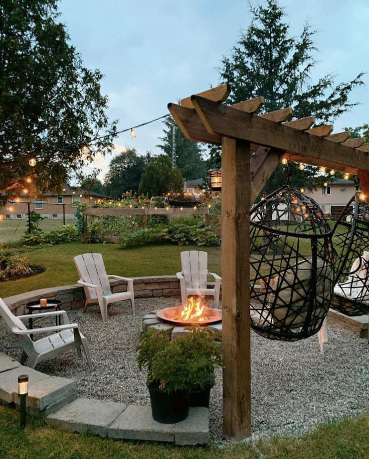 Cozy Fire Pit Gathering Retreat