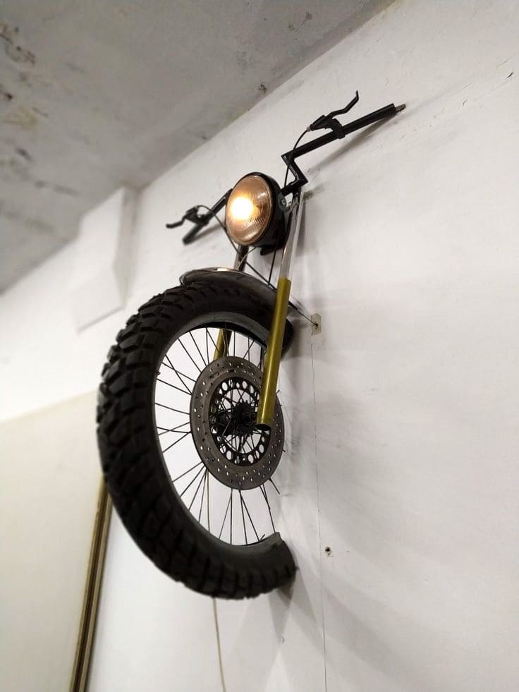 Creative Motorcycle Tire Wall Lighting