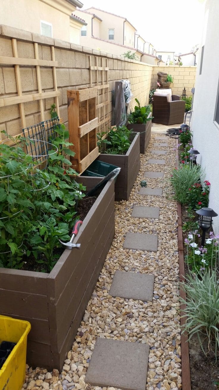 Efficient Raised Beds for Side Yards