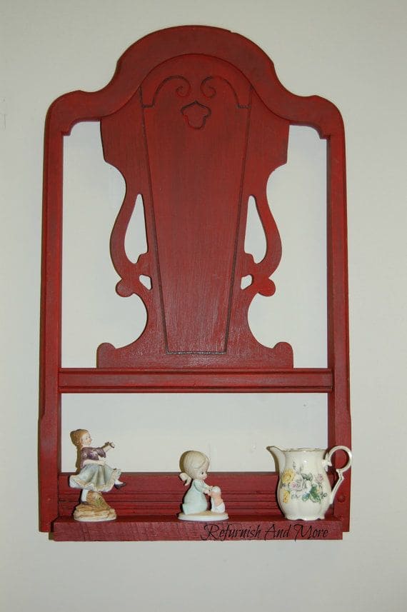 Elegant Chair Back Wall Shelf Decor