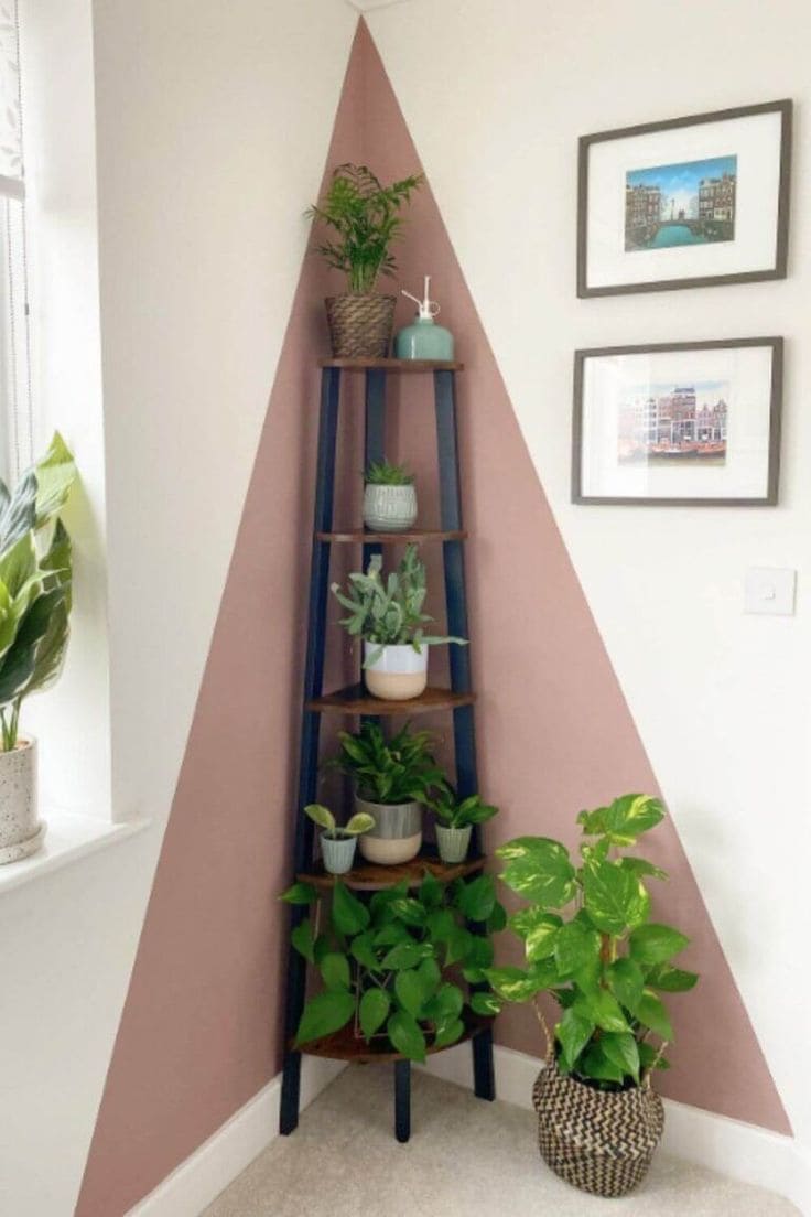 Elegant Space-Saving Tiered Corner Shelf