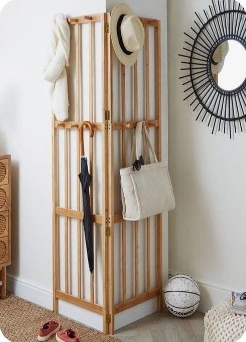 Functional Corner Organizer for a Modern Entryway