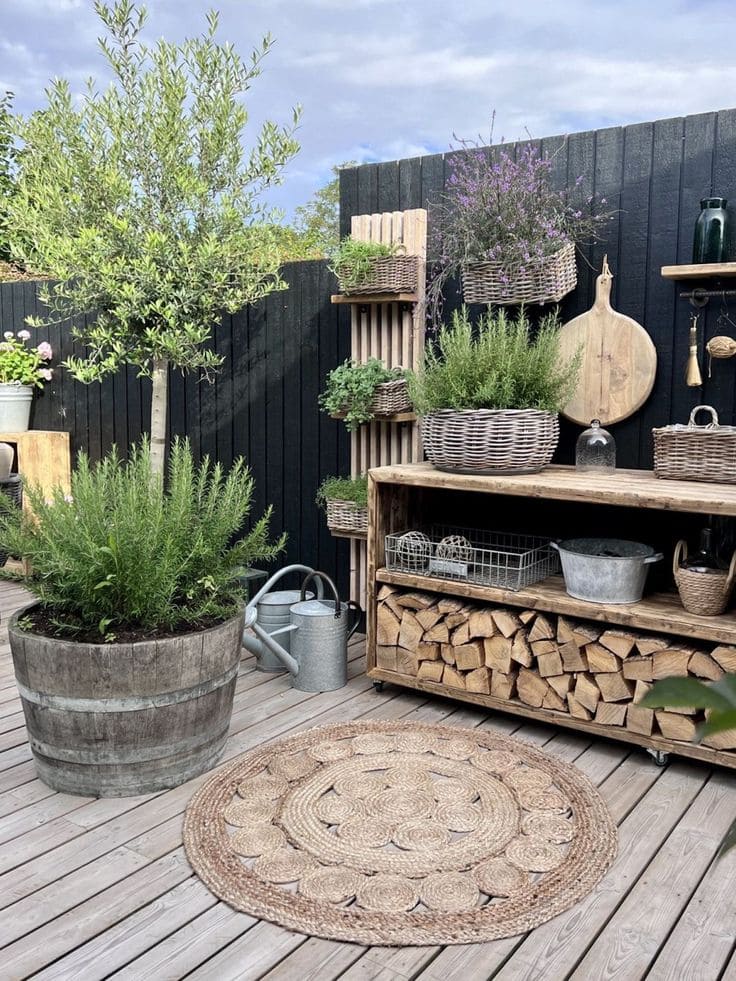 Herb Corner with Wooden Charm