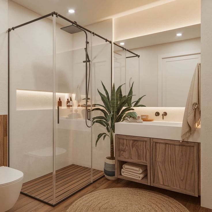 Modern Minimalist Spa-Like Bathroom Escape