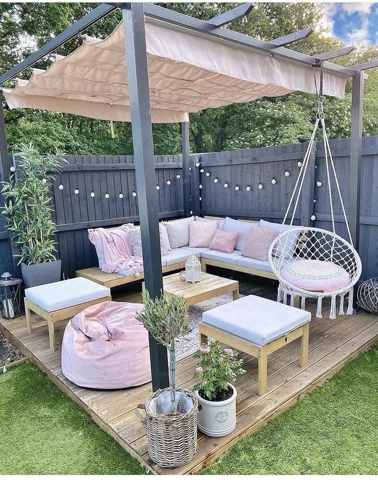 Pink Haven Outdoor Living Space