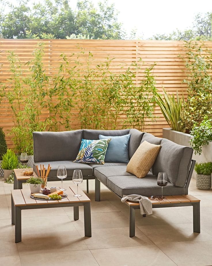 Sleek Outdoor Escape With Bamboo Charm