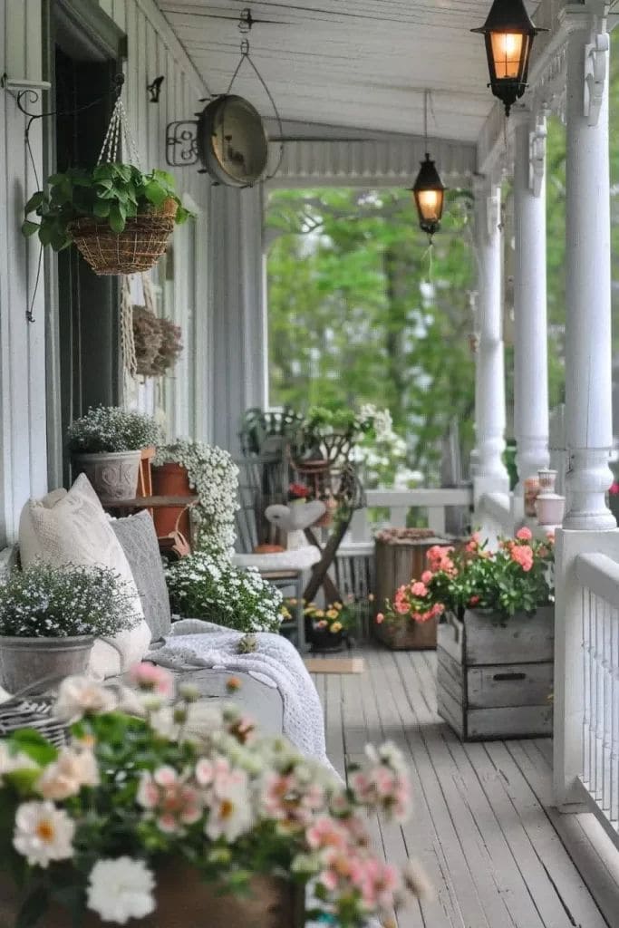 Spring Porch with Timeless Elegance