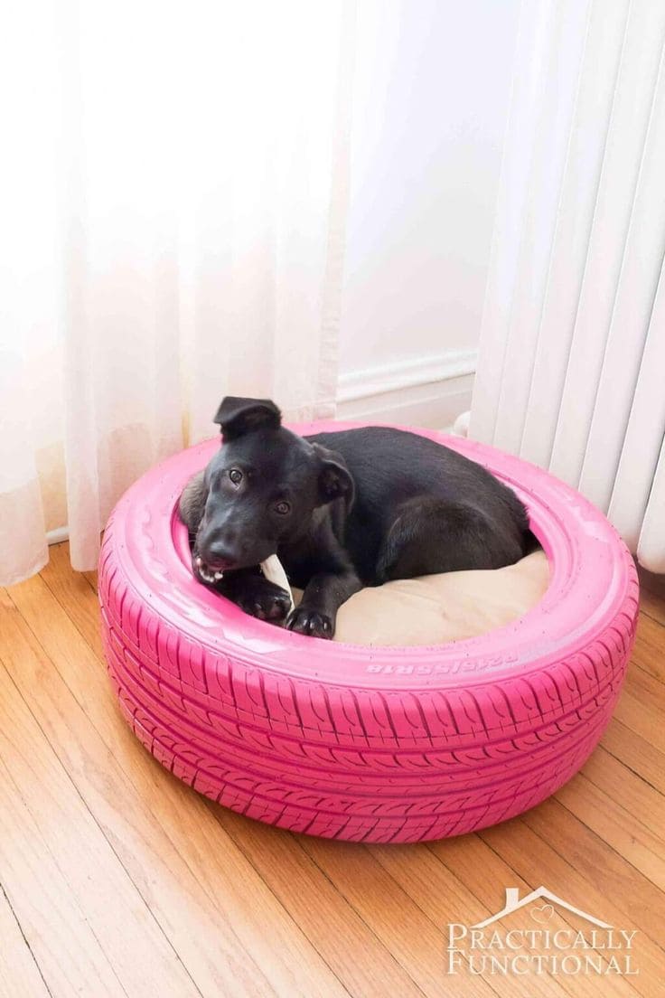 Tire Pet Bed Idea