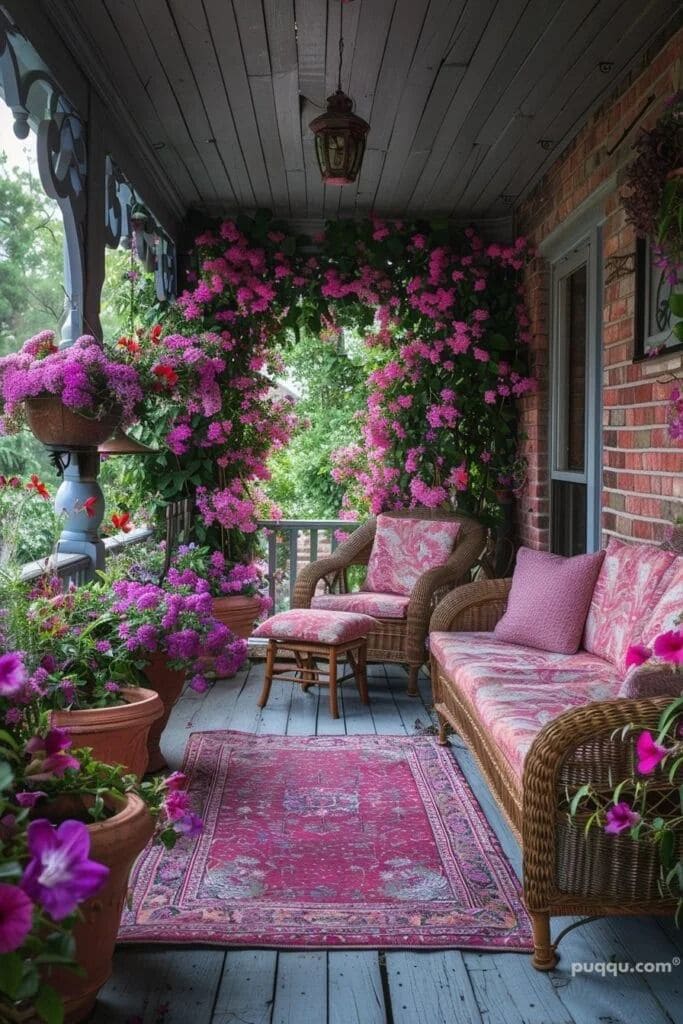 Vibrant Floral Oasis for Spring Porches