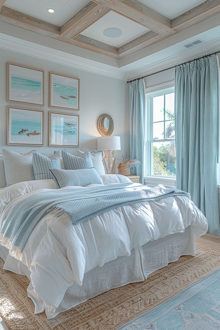 Airy Coastal Serenity with Light Blues