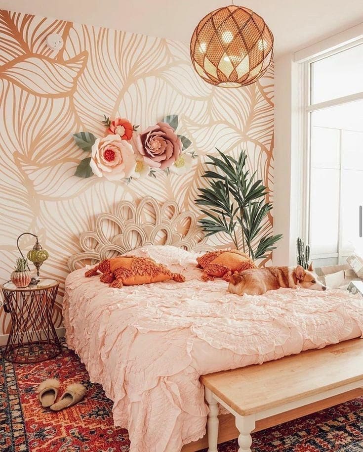 Blush Elegance Bohemian Bedroom Oasis