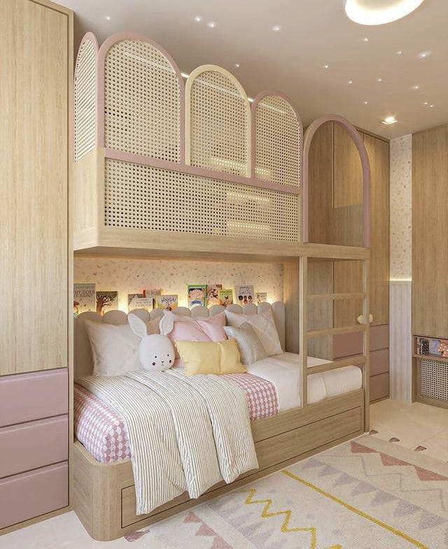 Charming Arched Design Bunk Bed Haven