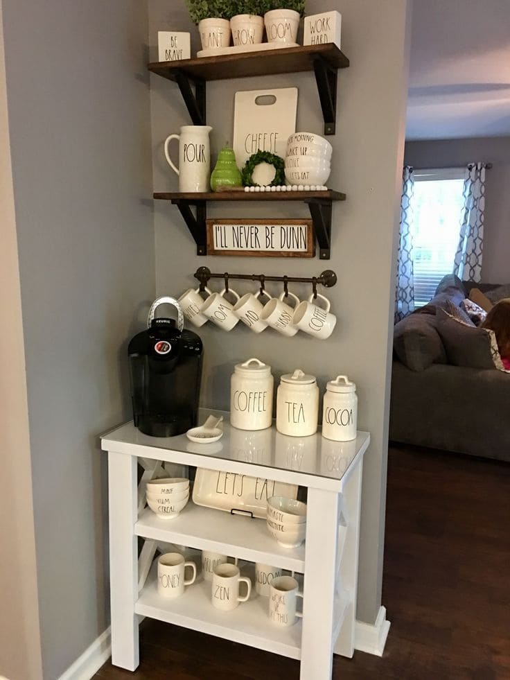 Charming Coffee Corner for Mug Lovers